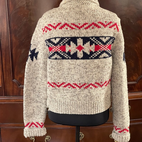 Ralph Lauren denim and Knit Jacket with Beige Sleeves - Picture 2 of 6